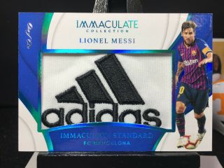 2018 - 19 Immaculate Soccer Lionel Messi Standard True 1of1 Jumbo Adidas Patch 1/1