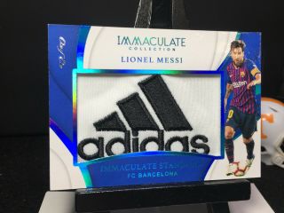2018 - 19 Immaculate Soccer LIONEL MESSI Standard TRUE 1of1 JUMBO ADIDAS Patch 1/1 2