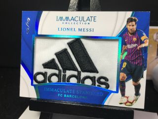 2018 - 19 Immaculate Soccer LIONEL MESSI Standard TRUE 1of1 JUMBO ADIDAS Patch 1/1 3