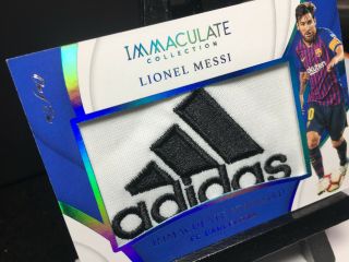 2018 - 19 Immaculate Soccer LIONEL MESSI Standard TRUE 1of1 JUMBO ADIDAS Patch 1/1 4