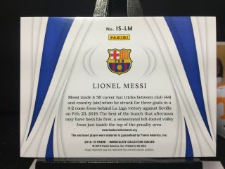 2018 - 19 Immaculate Soccer LIONEL MESSI Standard TRUE 1of1 JUMBO ADIDAS Patch 1/1 5