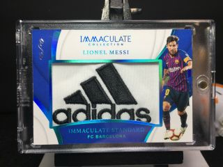 2018 - 19 Immaculate Soccer LIONEL MESSI Standard TRUE 1of1 JUMBO ADIDAS Patch 1/1 6