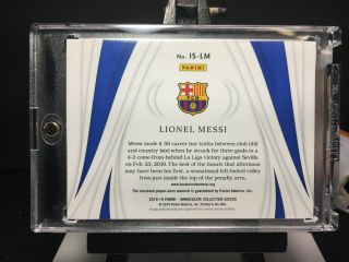 2018 - 19 Immaculate Soccer LIONEL MESSI Standard TRUE 1of1 JUMBO ADIDAS Patch 1/1 7