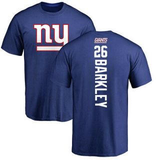 Saquon Barkley Royal Blue Football Jersey Backer York Giants T - Shirt For Men