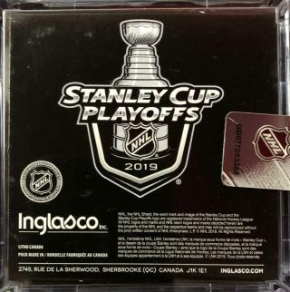2019 Stanley Cup Playoffs.  Calgary Flames Official Game Puck 3