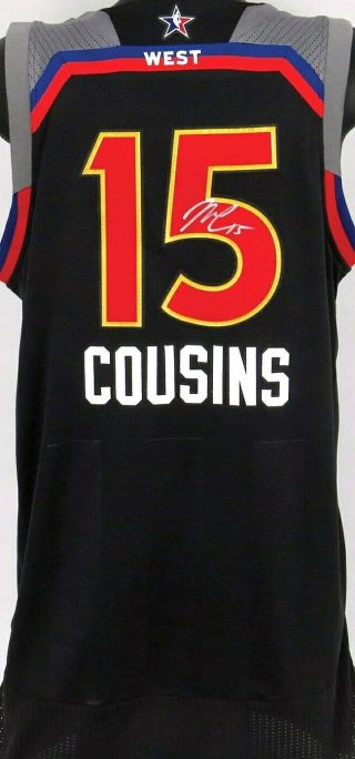 Demarcus Cousins Signed & Game Worn 2017 All Star Jersey Nba / Meigray Loa