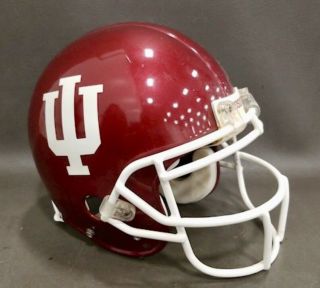 Authentic Full Size Riddell Vsr - 4 University Of Indiana Football Helmet Signed