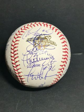 Autographed 2002 Anaheim Angels World Series Team Signed Baseball By 26 Auto Mlb