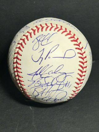 AUTOGRAPHED 2002 Anaheim Angels World Series Team SIGNED Baseball by 26 AUTO MLB 4