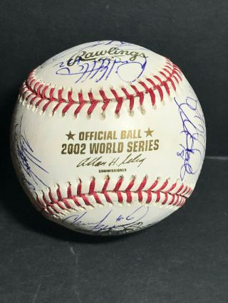 AUTOGRAPHED 2002 Anaheim Angels World Series Team SIGNED Baseball by 26 AUTO MLB 6