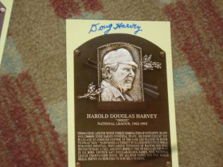 Doug Harvey Signed Hall Of Fame Postcard