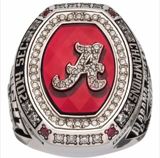 2014 Alabama Crimson Tide Johnny Dwight Football Sec Championship Ring Josten’s