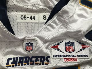 San Diego Chargers Game Issued/Used Jersey NFL International Series London Patch 2