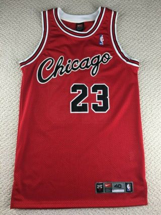 Vintage Chicago Bulls Michael Jordan Nike Jersey Rookie Retro 40 M Nba Shirt Hat