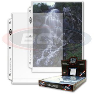 100 1 Pocket Sheets 8x10 Photo Album Binder Pages Ultra Storage Pro