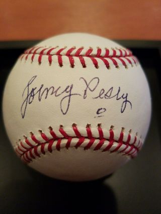 Johnny Pesky Red Sox Signed Official Major League Baseball