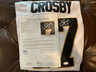 Sidney Crosby Pittsburgh Penguins Autographed Signed Jersey Size Xl Jsa Loa