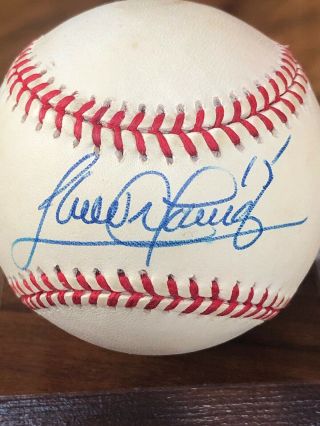 Sandy Alomar Jr Autographed Official Major League Baseball Indians