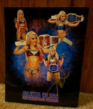 Wwe Alexa Bliss Hand Signed Autographed 8x10 Photo With Picture Proof