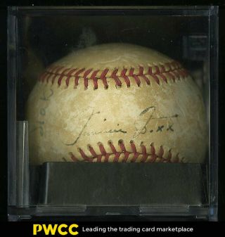 1940s Multi - Signed Baseball W/ Jimmy Foxx Waner Cuyler Auto Psa/dna Loa (pwcc)