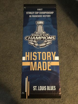 St Louis Blues 2019 Stanley Cup Champs Street Banner 2sided O’reilly Pietrangelo