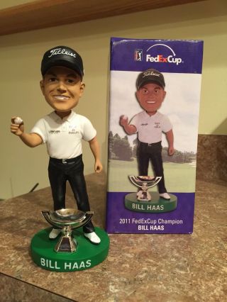 Bill Haas 2011 Fed Ex Cup Champion Bobblehead Nib Golf Pga