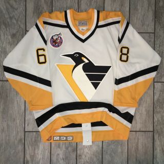 1992 CCM NHL Center Ice Jersey Jaromir Jagr Authentic Ultrafil Penguins 48 Robo 2