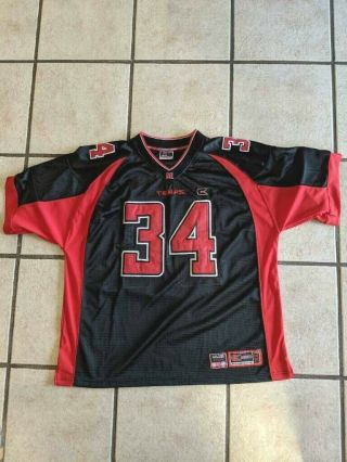 Colosseum Maryland Terrapins Mens Football Jersey Black Red 34 Ncaa Shirt Xl
