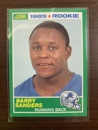1989 Score Barry Sanders Detroit Lions 257 Football Card Ungraded