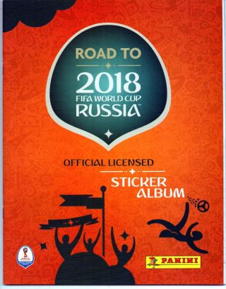 Panini Road to 2018 Fifa World Cup Russia Complete Loose Sticker Set,  Empty Album 2