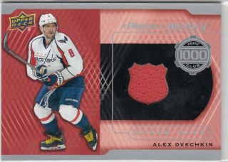 2017 - 18 Upper Deck A Piece Of History 1000 Point Club Jersey Alex Ovechkin