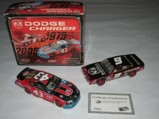 Dodge Charger 1975 - 2005 1:24 Scale Two Car Set By Action,  Richard Petty/kasey Ka