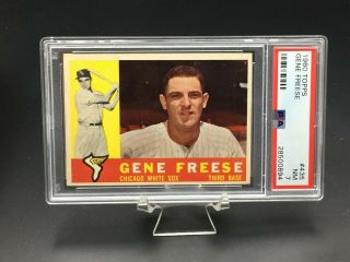 1960 Topps Baseball Gene Freese Psa Nm 7 435 Chicago White Sox Reg Set Break