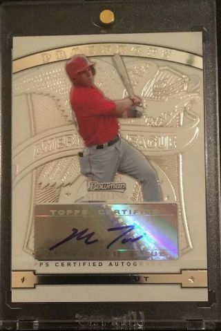2009 Bowman Sterling Mike Trout Autograph Angels Rc Rookie Auto “perfect”bgs? 10