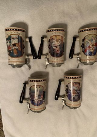 5 Collectible Beer Steins Cal Ripken Jr Limited Edition Steins Each With