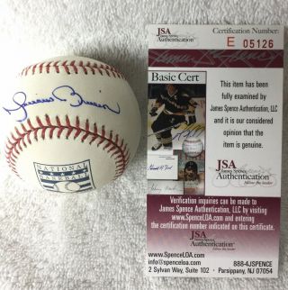 York Yankees Mariano Rivera Signed Hall Of Fame Baseball Jsa E05126 Proof