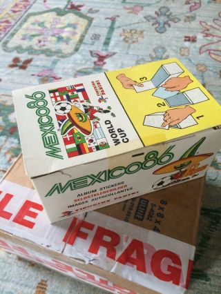 Panini World Cup Mexico 86 1986 Box 100 Packets