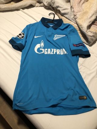 Hulk Fc Zenit Maglia Jersey Shirt 14 - 15 Match Worn Issue Player L Large