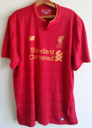 Liverpool 2016/2017 Home Football Soccer Jersey Shirt Balance Size: Xl