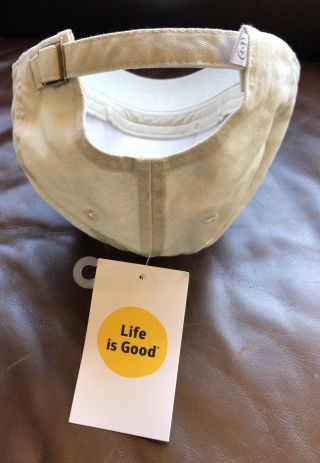 NWT Life is Good Brand Chill Cap: LIG Sphere Golf - Bone Color 4