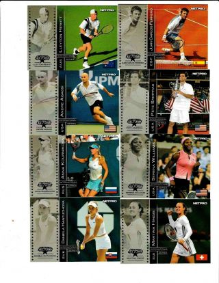 2003 Netpro Tennis Rookies Complete 90 Card Set Federer - Nadal - Serena - Seles