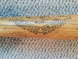Two KREN SPECIAL Vintage Bats Rip Collins and Rudy York 1930 ' s/40 ' s Syracuse N Y 4