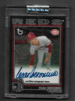 Cesar Geronimo 2004 Topps Chrome Certified Autograph Reds