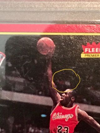 1986 Fleer Basketball Michael Jordan ROOKIE RC 57 PSA 8 NM - MT 3