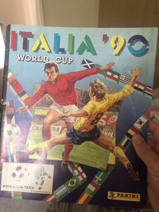 Panini Italia 90 Sticker Album World Cup In.  (68/448 Complete)