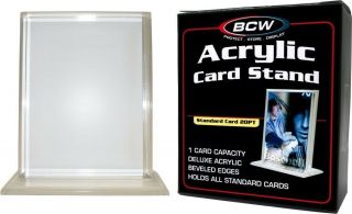 Vertical Acrylic Card Stand Display Holder Uv Protection Baseball Sport Card Bcw