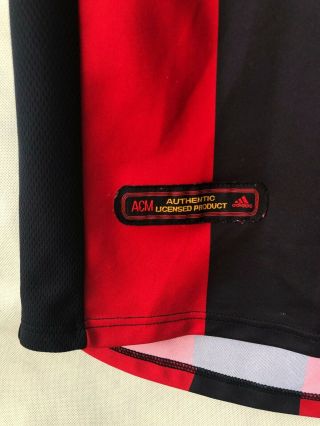 AC Milan 2000/02 Home Soccer Jersey Small Adidas ' 9 ' Serie A 4