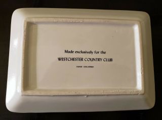 Westchester Country Club House Hand Painted Tray VGC 5