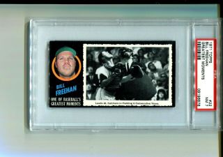1971 Topps Greatest Moments 22 Bill Freehan Psa 7 Nr Rare Test Issue Tough