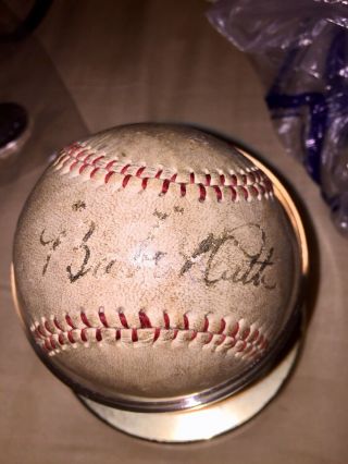 Authenticated Signed 1927 Babe Ruth Baseball